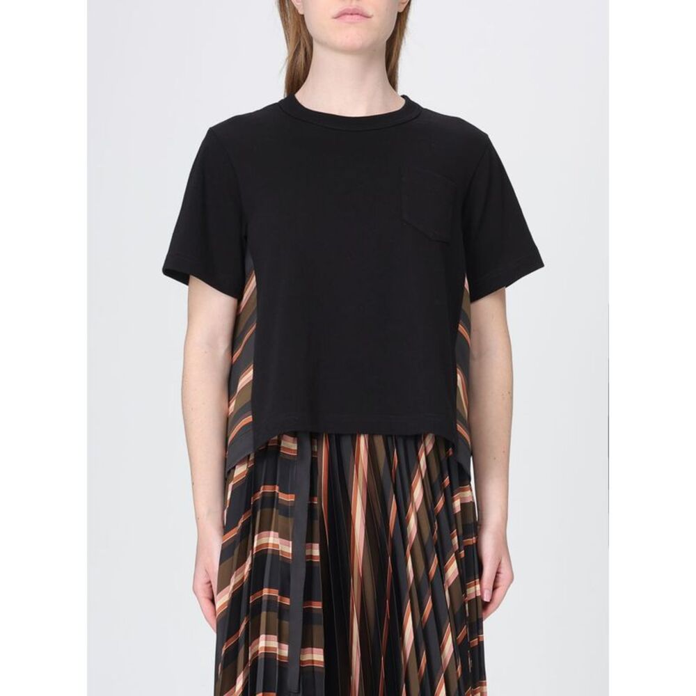 Sacai T-Shirt Woman Kaki